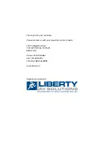 Предварительный просмотр 29 страницы LIBERTY AV SOLUTIONS DIGITALINX DL-HDM44A-H2 Owner'S Manual