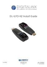 LIBERTY AV SOLUTIONS DIGITALINX DL-ILFO-H2 Install Manual предпросмотр