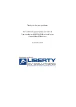 Предварительный просмотр 28 страницы LIBERTY AV SOLUTIONS DIGITALINX DL-SC31U-BX Owner'S Manual