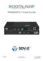 Preview for 1 page of LIBERTY AV SOLUTIONS DIGITALINXIP SDVoE IPEX6000TC-F Install Manual