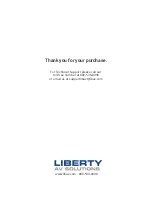 Preview for 6 page of LIBERTY AV SOLUTIONS DL-A31-H2 Quick Manual