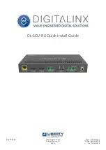 Предварительный просмотр 1 страницы LIBERTY AV SOLUTIONS DL-SCU-RX Quick Install Manual