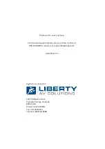 Предварительный просмотр 8 страницы LIBERTY AV SOLUTIONS DL-SCU-RX Quick Install Manual