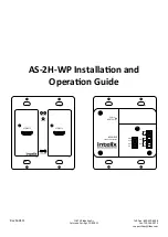 LIBERTY AV SOLUTIONS Intelix AS-2H-WP Installation And Operation Manual предпросмотр