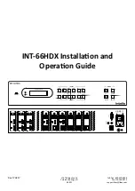 LIBERTY AV SOLUTIONS intelix INT-66HDX Installation And Operation Manual предпросмотр