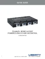 LIBERTY AV SOLUTIONS TEAMUP+ DL-N5USB-PHUB Quick Manual предпросмотр