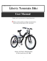 Liberty Electric Bikes Liberty 443 User Manual preview