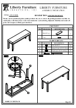 Liberty Furniture 227-C9001B Assembly Instruction предпросмотр