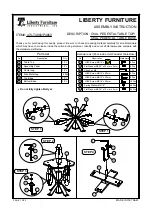 Предварительный просмотр 1 страницы Liberty Furniture 473-T4860 Assembly Instruction