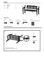 Предварительный просмотр 2 страницы Liberty Garden Everwood Savannah SR-K-620PBD Assembly Instructions