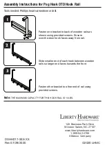 Предварительный просмотр 1 страницы Liberty Hardware Peg Hook OTD Hook Rail Assembly Instructions