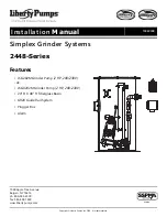 Preview for 1 page of Liberty Pumps 2448 Series Installation Manual