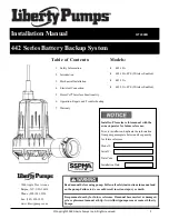 Liberty Pumps StormCell 442 Series Installation Manual предпросмотр