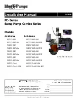 Liberty Pumps Sump Pump Combo PC 441 Series Installation Manual предпросмотр