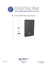 Liberty DigitaLinx DL-1H1A-WPKT-W Install Manual предпросмотр