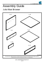 Предварительный просмотр 2 страницы LIBRARY PEOPLE Julia Maxi Browser Assembly Manual