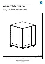 Preview for 1 page of LIBRARY PEOPLE Lingo Square with castors Assembly Manual