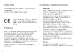 Preview for 4 page of LIBRETTO RC21.11 User Manual