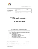 Libtor T260 Series User Manual preview