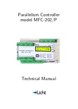 Предварительный просмотр 1 страницы Licht MFC-202/P Technical Manual