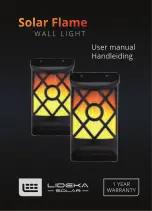 LIDEKA Solar Flame WALL LIGHT User Manual preview