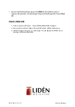 Preview for 5 page of Lidén Weighing H151-5 Manual