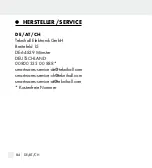 Preview for 84 page of Lidl Service 317088 NL Manual