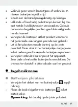 Preview for 67 page of lidl 110713 Operation And Safety Notes