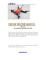 Preview for 1 page of lieber Drone 280 User Manual