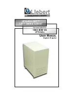 Liebert Battery Cabinet User Manual предпросмотр