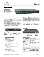 Preview for 1 page of Liebert IntelliRack Specifications