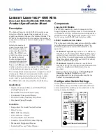 Preview for 1 page of Liebert Liqui-tect 460 Kits Specification Sheet