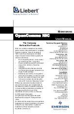 Предварительный просмотр 56 страницы Liebert MONITORING OpenComms User Manual