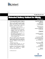 Предварительный просмотр 18 страницы Liebert Nfinity Extended Battery Cabinet User Manual