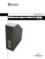 Liebert Nfinity Maintenance Bypass Cabinet User Manual preview