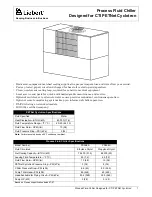 Liebert Process Fluid Chiller PS096A Specification Sheet preview