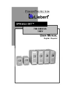 Preview for 1 page of Liebert UPStation GXT User Manual