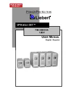 Liebert UPStation GXT1000MT-120 User Manual preview