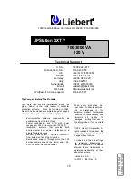 Предварительный просмотр 28 страницы Liebert UPStation GXT1000MT-120 User Manual