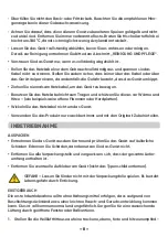 Preview for 8 page of liebfeld 4742022040102 Instructions For Use And Safety Instructions