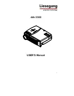 Liesegang ddv 2300 User Manual preview