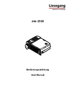 Liesegang ddv 2500 User Manual preview