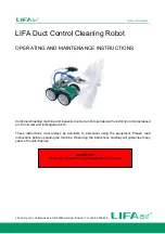 Предварительный просмотр 1 страницы Lifa Air LIFA Duct Control Cleaning Robot Operating And Maintenance Instructions Manual