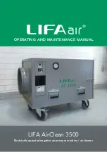 Lifa AirClean 3500 Operating And Maintenance Manual предпросмотр