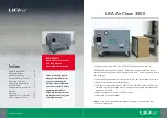 Предварительный просмотр 2 страницы Lifa AirClean 3500 Operating And Maintenance Manual