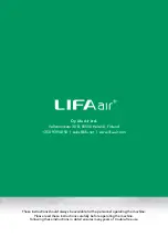 Предварительный просмотр 9 страницы Lifa AirClean 3500 Operating And Maintenance Manual