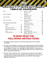 Preview for 5 page of LIFAN	 Power USA Energy Storm ESI-7000iER-EFI Operating Instructions And Owner'S Manual