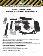 Preview for 17 page of LIFAN	 Power USA Energy Storm ESI-7000iER-EFI Operating Instructions And Owner'S Manual