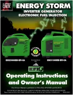 Preview for 1 page of LIFAN	 Power USA ENERGY STORM ESI2500iER-EFI-CA Operating Instructions And Owner'S Manual