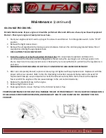 Preview for 34 page of LIFAN	 Power USA ENERGY STORM ESI2500iER-EFI-CA Operating Instructions And Owner'S Manual